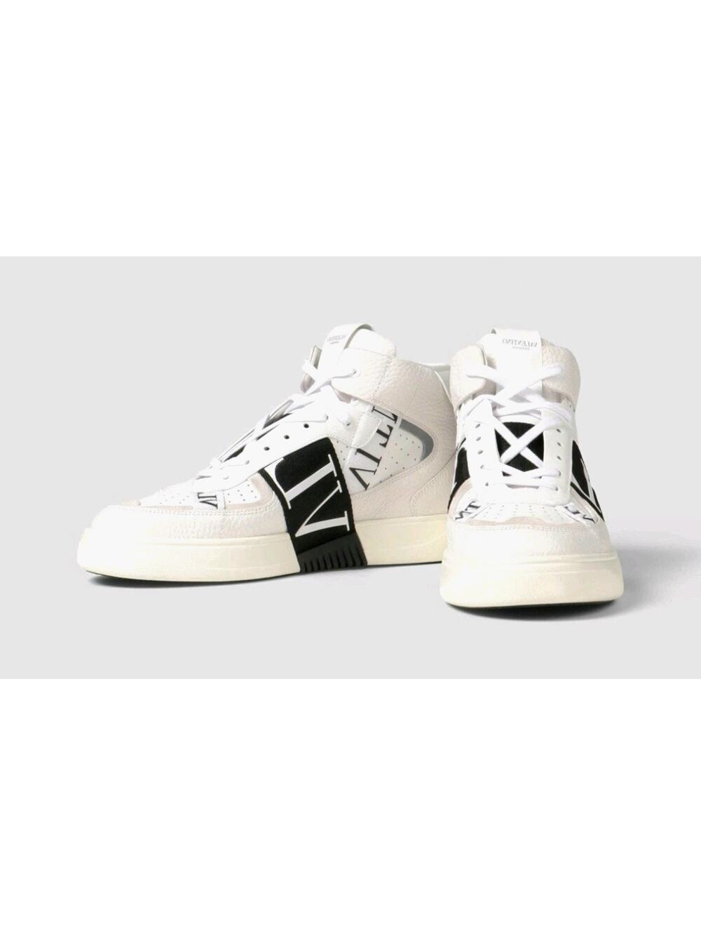 RRP$1080 VALENTINO GARAVANI Leather Sneakers US7 UK6 EU40 VLTN Logo Reflective